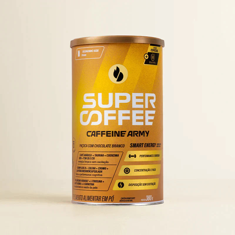 SUPERCOFFEE PAÇOCA COM CHOCOLATE BRANCO 380G [+BRINDES]